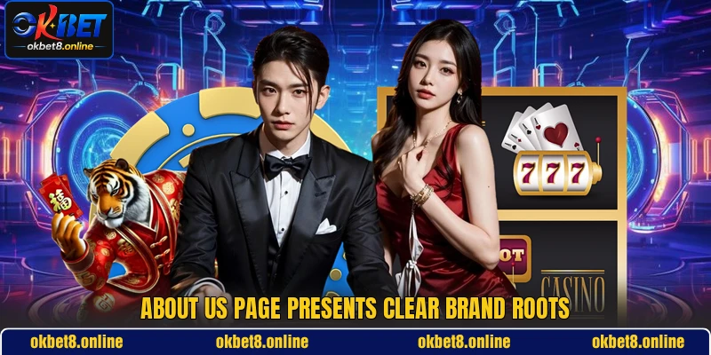 About us page presents clear brand roots