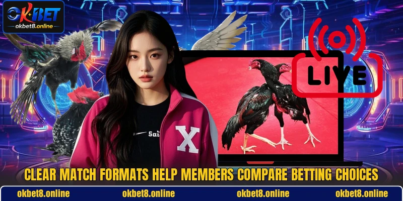 Clear match formats help members compare betting choices
