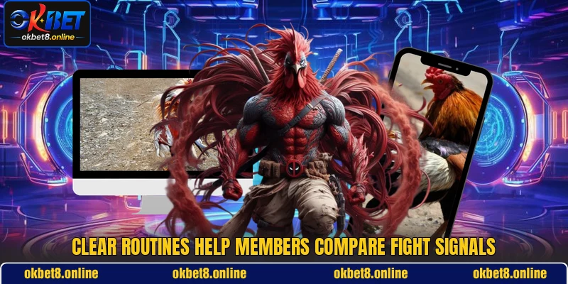 Clear routines help members compare fight signals