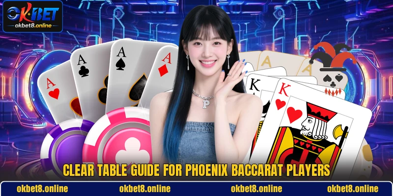 Clear table guide for Phoenix Baccarat players Clear table guide for Phoenix Baccarat players