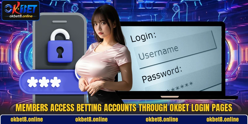Members access betting accounts through OKBET login pages