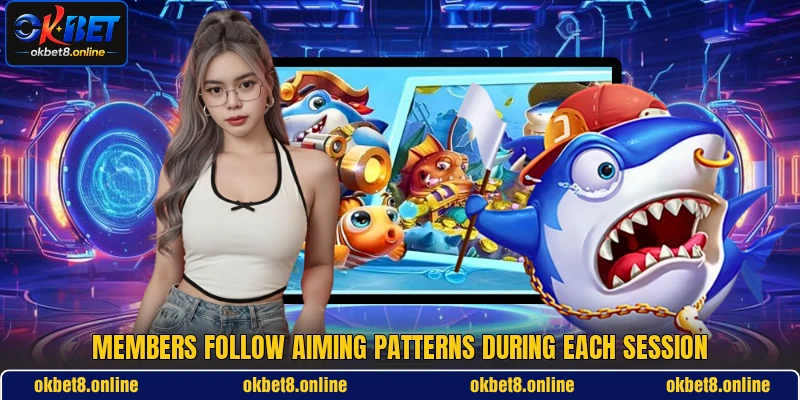 Members follow aiming patterns during each session