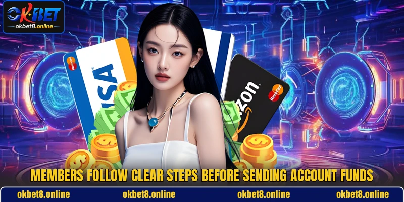 Members follow clear steps before sending account funds