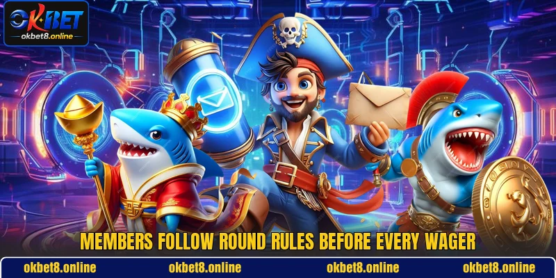 Members follow round rules before every wager