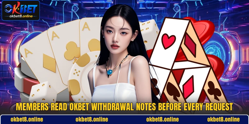 Members read OKBET withdrawal notes before every request