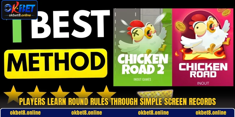 Players learn round rules through simple screen records