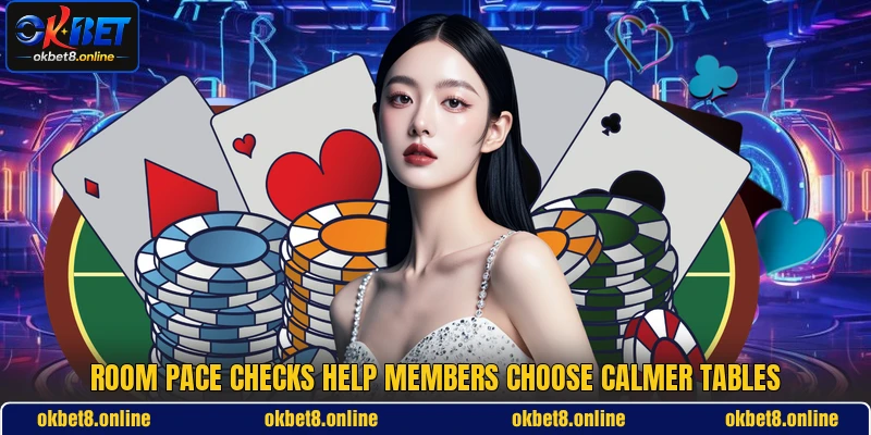 Room pace checks help members choose calmer tables