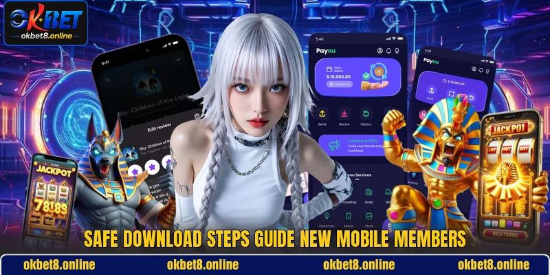 Safe download steps guide new mobile members