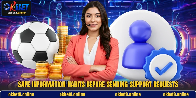 Safe information habits before sending support requests