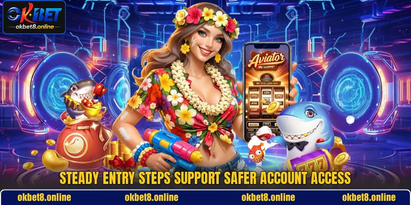 Steady entry steps support safer account access Steady entry steps support safer account access
