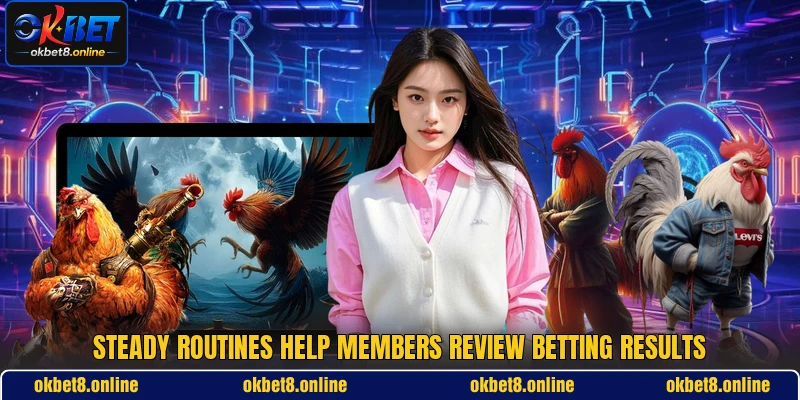 Steady routines help members review betting results Steady routines help members review betting results