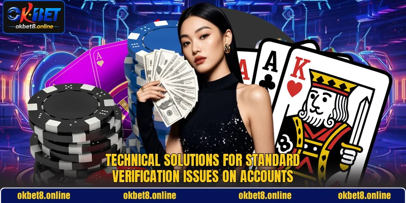 Technical solutions for standard verification issues on accounts